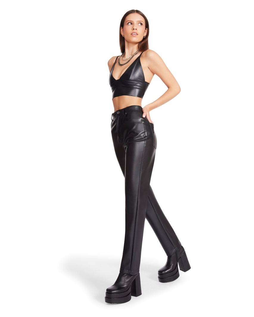 Black Steve Madden Josie Women's Pants | PH 201816KZ